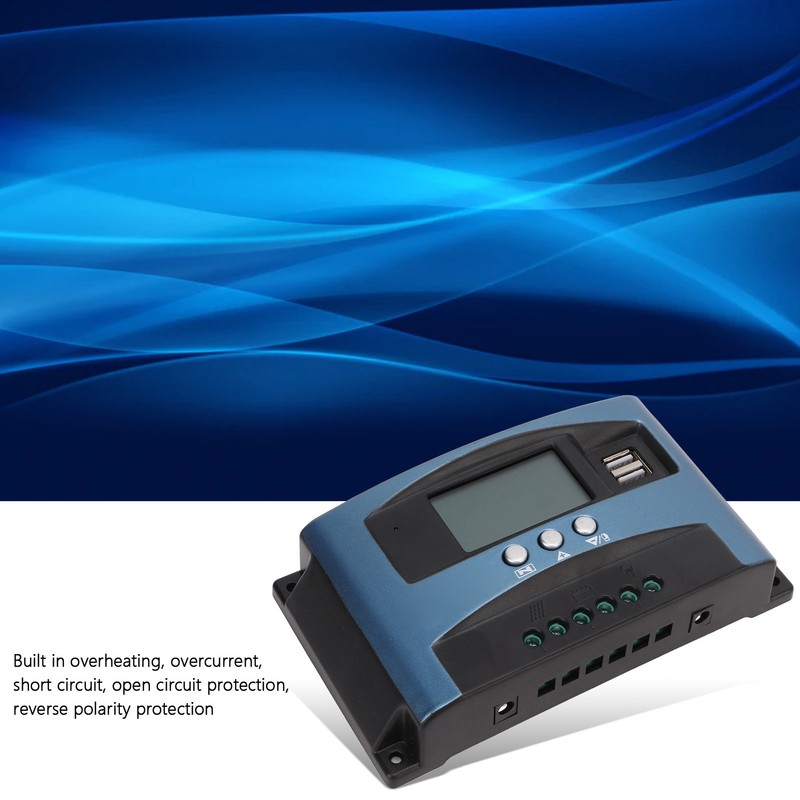 LCD Solar Charge Controller Solar Panel Controller Mobile Phone APP
