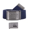 2Stoned Fabric Belt Navy 4 cm Wide with Matte Buckle