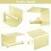 Tindbea Toilet Paper Holder with Phone Shelf, Adhesive or Screw
