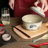 Niturceal Ceramic Ramen Bowl Set Ramen Noodle Bowl with Lid