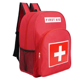First Aid Backpack, Emergency Medical Backpack, Waterproof & Large Capacity, Empty First Aid Bag, Ideal for Home Office EMT Paramedics