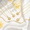 M MOOHAM Gold Necklaces for Women Trendy - Cute Letter