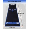 Yirinatek Professional Darts Mat with Oche Line System & Throw