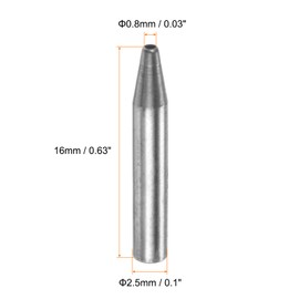 QUARKZMAN 2 Pieces Leather Round Hole Punches 0.8mm Round Cutting Punch Hollow Tool for Handmade DIY Leather Craft