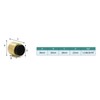 EVI Herrajes, I-198/28, Brass Wall Door Stopper for Handle with