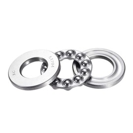 sourcing map 51204 Axial Ball Bearing 20mm x 40mm x 14mm Chrome Steel Single Sided