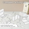 NIIIYTYB 4 Sets RV Sliding Door Latch Clear Mirror Closet
