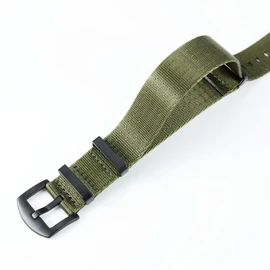 BINLUN Watch Strap Nylon Thick, 0.7 inch (18 mm), 0.8 inch (20 mm), 0.9 inch (22 mm), 0.9 inch (24 mm), Watch Strap, Premium Ballistic Watch Band, Nylon, Multicolor Watch Band, Silver/Black Buckle