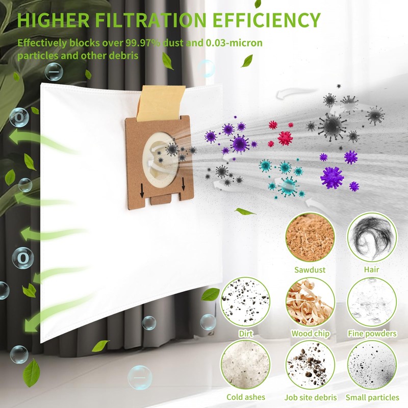 Vacuum Cleaner Bags for Hoover H81 Telios Extra (10)