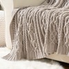 Battilo Light Grey Throw Blanket for Sofa Couch Bed, Woven