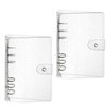 Vordpe Pack of 2 Ring Binder A6, No Inner Pages