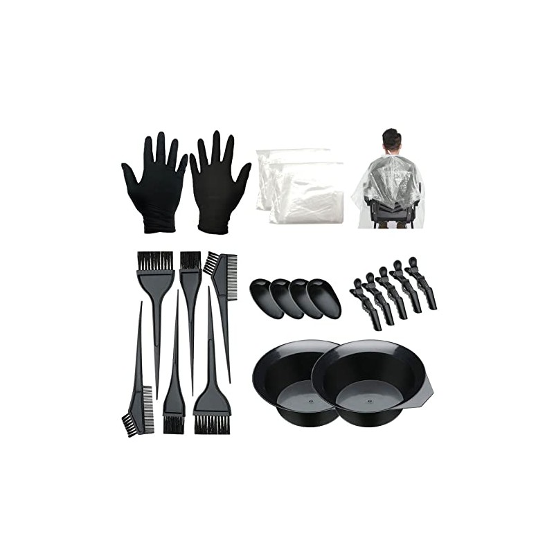 Kit de Tinte para el Cabello 20 Piezas - Cepillo,