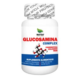 Glucosamina Complex 100 Cápsulas, Fortalece Huesos y Articulaciones, Ingrediente ultra puros, Calidad Premium