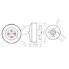 1pc QM3507 380/580/680KV Waterproof Brushless Motor Drone Part Kit for