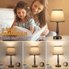 Kakanuo Touch Table Lamp for Bedroom, Small Bedside Lamp with