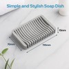 Minimalist Self‑Draining Soap Dish Tray (Jet Black)