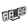 3D LED Digital Desktop Clock Dimmable Snooze Time Memory 12