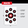 50 Pack Paper Shooting Target Silhouette Bundle - Black &