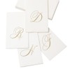 Caspari " Signature Gold Initial D Paper Linen Guest Towels,