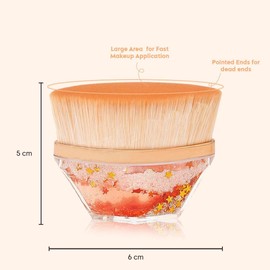 JOLYMIT Foundation Makeup Brush for Liquid Makeup, Flawless Blending Makeup Brush, Cream or Flawless Powder Cosmetics (1 Pcs/Small/Multicolor)