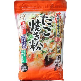 Nichikoku Seifu Takoyaki Flour 100% Nagano Prefecture Wheat Flour 14.1 oz (400 g) x 2 Packs
