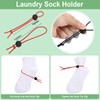 Wowangce 50 Pcs Sock Clips for Laundry Locks Your Socks