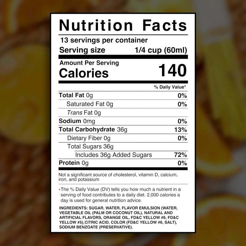 Grace Orange Pineapple Flavor Syrup 25.5oz - 2 Pack -