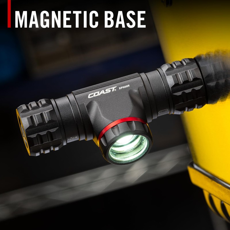 Coast XPH30R 1500 Lumen USB-C Rechargeable Dual Power Headlamp with