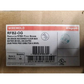 Legrand Wiremold RFB2-OG Legrand Recessed Floor Box
