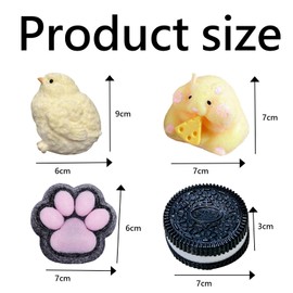 4 PCS Taba Squishy Kit, Taba Squishy, Fufu Squishy, Stress Relief Sensory Fidget Toys for Girls, Children, and Adults, Perfect for Classroom Activities, Birthday and Valentine’s Day Gifts