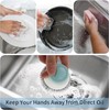2 Pcs Stainless Steel Scrubber with Handle and 2 Pcs