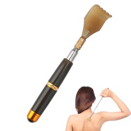 Back Scratcher, Extendable Back-Scratcher for Adults Kids, Telescopic Scratcher Claw with Massage Bead & Scratching Massager, Backscratchers Set, Handheld Massager Tool, Father's Day Gifts for Dad