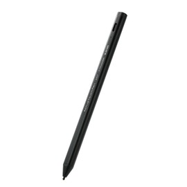 Elecom P-TPUSI02BK Stylus Pen, USI Standard Compatible, Ultra Fine, Type C Charging, Palm Rejection, Auto Sleep, 45 Hours of Continuous Use, Lightweight, No Pairing Required, Black