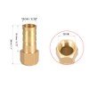 sourcing map Pipe Adaptor Brass Hose Connector 10 mm Barb