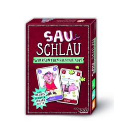 puls entertainment 88888 Sauschlau-Das Saulustige Card Game by Olchis Artist Erhard Dietl, White, 13.6 x 9.5 x 1.8 cm