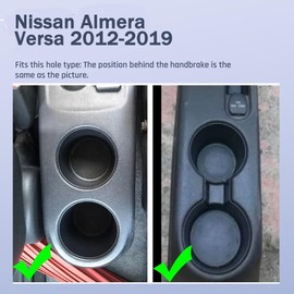 Car Armrest Box Fit for Nissan Versa 2012-2019, Double-Layer Armrest Organizer Box Centre Consoles with Cup Holder Arm Rest Automotive Accessories