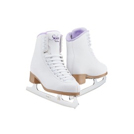 Jackson Ultima Classic SoftSkate 380 Womens Ice Skates for Women & Girls Ice Skates – Comfortable Figure Skates for Ice Skating & Recreational Figure Skating, Size 2 Medium Width – White/Purple