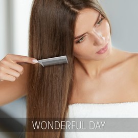 Leinuosen 3 Packs Rat Tail Comb Steel Pin Rat Tail Carbon Fiber Heat Resistant Teasing Combs with Stainless Steel Pintail (Orange, Ginger, Grey)