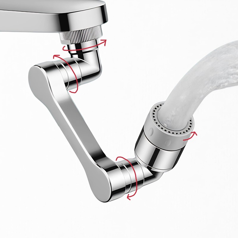 ELESULTRA 1440° Swivel Sink Faucet Extender - Universal Kitchen Sprayer,