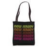 Retro State of Nevada Inline Font Disco Neon Vintage Tote