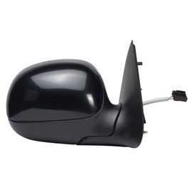 Passenger Side Mirror for Ford F150 Pick-Up, F250 LD Pick-Up, LED Arrow Turn Signal, Black w/PTM Cover, Foldaway, Power (Will not fit on Crew Cab Models)
