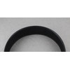 Black faux leather headband textured 1 3/16 inch wide hair