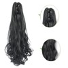 prinfantasy Wavy Ponytail Extension for Women Claw Ponytail Extension Clip