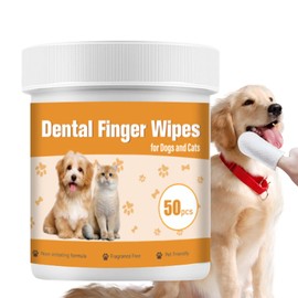 Dog Teeth Cleaning Wipes, Dog Teeth Wipes Finger, Toothbrushing Wipes Kit, Teeth Cleaning Finger Wipes, Cleaning Pads For Small & Large Pets
