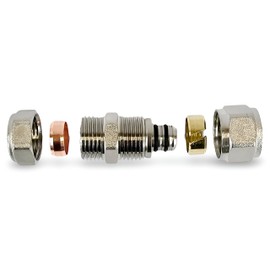 16mm Composite Pipe to 15mm Copper Pipe Reducer Adapter