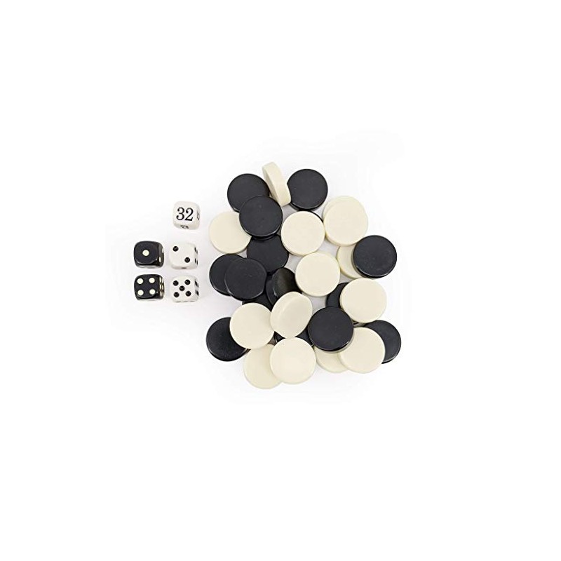 Sondergut Backgammon Playing Stones - Small Replacement Draught Pieces for