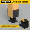 4"x 4" Concrete Post Base, 2Pcs Stainless Steel Adjustable Post