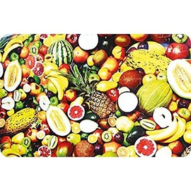 Springboard PVC Table Cloth and Floor Cover - Rectangular Waterproof Wipe Clean Tablecloth for Kids Messy Play and Arts and Crafts - Plastic Wipeable Table Cover - 1.4 x 1.7m Rectangle - Fruit Design