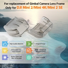 TGHongKy Pack of 2 Gimbal Lens Cap for DJI Mini 2/Mini 2 SE Gimbal Lens Protective Cover Lens Cap Scratch-Resistant Protective Case Camera Drone Accessories for DJI Mini 4K Lens Protection Cover XX