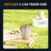 Surume 2 Gallon Silicon Car Trash Can with Lid -